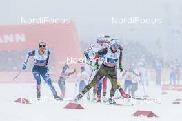 22.01.2017, Ulricehamn, Sweden (SWE): Sandra Ringwald (GER), Jessica Diggins (USA), (l-r)  - FIS world cup cross-country, 4x5km women, Ulricehamn (SWE). www.nordicfocus.com. © Modica/NordicFocus. Every downloaded picture is fee-liable.