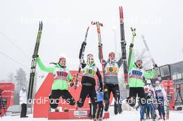 22.01.2017, Ulricehamn, Sweden (SWE): Katharina Hennig (GER), Stefanie Boehler (GER), Victoria Carl (GER), Sandra Ringwald (GER), (l-r)  - FIS world cup cross-country, 4x5km women, Ulricehamn (SWE). www.nordicfocus.com. © Modica/NordicFocus. Every downloaded picture is fee-liable.