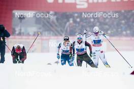 22.01.2017, Ulricehamn, Sweden (SWE): Jessica Diggins (USA), Sandra Ringwald (GER), Hanna Falk (SWE), (l-r)  - FIS world cup cross-country, 4x5km women, Ulricehamn (SWE). www.nordicfocus.com. © Modica/NordicFocus. Every downloaded picture is fee-liable.
