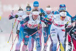 22.01.2017, Ulricehamn, Sweden (SWE): Ida Ingemarsdotter (SWE), Rosie Brennan (USA), (l-r)  - FIS world cup cross-country, 4x5km women, Ulricehamn (SWE). www.nordicfocus.com. © Modica/NordicFocus. Every downloaded picture is fee-liable.