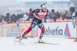 22.01.2017, Ulricehamn, Sweden (SWE): Marit Bjoergen (NOR) - FIS world cup cross-country, 4x5km women, Ulricehamn (SWE). www.nordicfocus.com. © Modica/NordicFocus. Every downloaded picture is fee-liable.