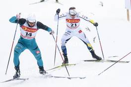 28.01.2017, Falun Sweden (SWE): Baptiste Gros (FRA), Emil Joensson (SWE), (l-r)  - FIS world cup cross-country, individual sprint, Falun (SWE). www.nordicfocus.com. © Modica/NordicFocus. Every downloaded picture is fee-liable.