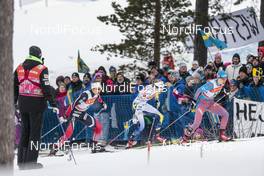 28.01.2017, Falun Sweden (SWE): Ingvild Flugstad Oestberg (NOR), Stina Nilsson (SWE), Natalia Matveeva (RUS), (l-r)  - FIS world cup cross-country, individual sprint, Falun (SWE). www.nordicfocus.com. © Modica/NordicFocus. Every downloaded picture is fee-liable.