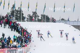 28.01.2017, Falun Sweden (SWE): Athletes to the finish (l-r)  - FIS world cup cross-country, individual sprint, Falun (SWE). www.nordicfocus.com. © Modica/NordicFocus. Every downloaded picture is fee-liable.