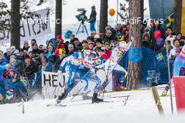28.01.2017, Falun Sweden (SWE): Stina Nilsson (SWE), Linn Soemskar (SWE), Jonna Sundling (SWE), (l-r)  - FIS world cup cross-country, individual sprint, Falun (SWE). www.nordicfocus.com. © Modica/NordicFocus. Every downloaded picture is fee-liable.