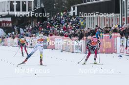 28.01.2017, Falun Sweden (SWE): Stina Nilsson (SWE), Maiken Caspersen Falla (NOR), (l-r)  - FIS world cup cross-country, individual sprint, Falun (SWE). www.nordicfocus.com. © Modica/NordicFocus. Every downloaded picture is fee-liable.