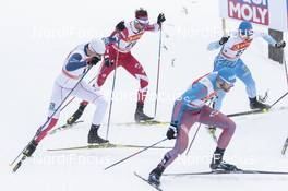 28.01.2017, Falun Sweden (SWE): Andrew Young (GBR), Len Valjas (CAN), Anssi Pentsinen (FIN), (l-r)  - FIS world cup cross-country, individual sprint, Falun (SWE). www.nordicfocus.com. © Modica/NordicFocus. Every downloaded picture is fee-liable.