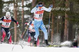 28.01.2017, Falun Sweden (SWE): Haavard Solaas Taugboel (NOR), Ristomatti Hakola (FIN), (l-r)  - FIS world cup cross-country, individual sprint, Falun (SWE). www.nordicfocus.com. © Modica/NordicFocus. Every downloaded picture is fee-liable.