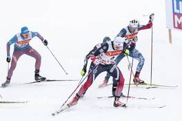 28.01.2017, Falun Sweden (SWE): Nikita Kriukov (RUS), Finn Haagen Krogh (NOR), Andrew Newell (USA), (l-r)  - FIS world cup cross-country, individual sprint, Falun (SWE). www.nordicfocus.com. © Modica/NordicFocus. Every downloaded picture is fee-liable.