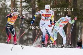 28.01.2017, Falun Sweden (SWE): Ida Ingemarsdotter (SWE), Maiken Caspersen Falla (NOR), Katja Visnar (SLO), (l-r)  - FIS world cup cross-country, individual sprint, Falun (SWE). www.nordicfocus.com. © Modica/NordicFocus. Every downloaded picture is fee-liable.
