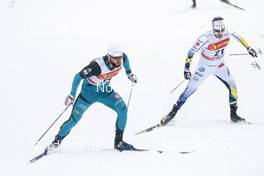 28.01.2017, Falun Sweden (SWE): Baptiste Gros (FRA), Emil Joensson (SWE), (l-r)  - FIS world cup cross-country, individual sprint, Falun (SWE). www.nordicfocus.com. © Modica/NordicFocus. Every downloaded picture is fee-liable.
