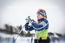 27.01.2017, Falun Sweden (SWE): Jessica Diggins (USA) - FIS world cup cross-country, training, Falun (SWE). www.nordicfocus.com. © Modica/NordicFocus. Every downloaded picture is fee-liable.