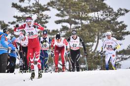 04.02.2017, Pyeong Chang, Korea (KOR): Gianluca Cologna (SUI), Erik Silfver (SWE) - FIS world cup cross-country, skiathlon men, Pyeong Chang (KOR). www.nordicfocus.com. © Thibaut/NordicFocus. Every downloaded picture is fee-liable.