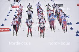 04.02.2017, Pyeong Chang, Korea (KOR): Martin Loewstroem Nyenget (NOR), Daniel Stock (NOR), Petr Sedov (RUS), Alexey Vitsenko (RUS) - FIS world cup cross-country, skiathlon men, Pyeong Chang (KOR). www.nordicfocus.com. © Thibaut/NordicFocus. Every downloaded picture is fee-liable.