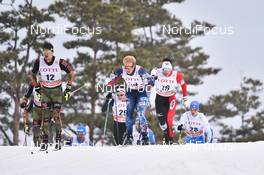 04.02.2017, Pyeong Chang, Korea (KOR): Valentin Maettig (GER), Matthew Phillip Gelso (USA), Akira Lenting (JPN) - FIS world cup cross-country, skiathlon men, Pyeong Chang (KOR). www.nordicfocus.com. © Thibaut/NordicFocus. Every downloaded picture is fee-liable.