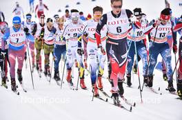 04.02.2017, Pyeong Chang, Korea (KOR): Mathias Rundgreen (NOR), Anton Lindblad (SWE), Scott Patterson (USA), Noah Hoffman (USA) - FIS world cup cross-country, skiathlon men, Pyeong Chang (KOR). www.nordicfocus.com. © Thibaut/NordicFocus. Every downloaded picture is fee-liable.