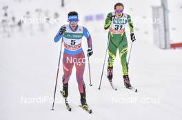 04.02.2017, Pyeong Chang, Korea (KOR): Elena Soboleva (RUS), Aimee Watson (AUS) - FIS world cup cross-country, skiathlon women, Pyeong Chang (KOR). www.nordicfocus.com. © Thibaut/NordicFocus. Every downloaded picture is fee-liable.