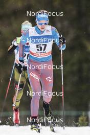 19.02.2017, Otepaeae, Estonia (EST): Yulia Belorukova (RUS) - FIS world cup cross-country, 10km women, Otepaeae (EST). www.nordicfocus.com. © Modica/NordicFocus. Every downloaded picture is fee-liable.