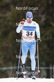 19.02.2017, Otepaeae, Estonia (EST): Lari Lehtonen (FIN) - FIS world cup cross-country, 15km men, Otepaeae (EST). www.nordicfocus.com. © Modica/NordicFocus. Every downloaded picture is fee-liable.