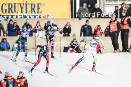 18.02.2017, Otepaeae, Estonia (EST): Sophie Caldwell (USA), Kathrine Rolsted Harsem (NOR), Stina Nilsson (SWE), Ingvild Flugstad Oestberg (NOR), (l-r)  - FIS world cup cross-country, individual sprint, Otepaeae (EST). www.nordicfocus.com. © Modica/NordicFocus. Every downloaded picture is fee-liable.