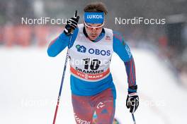 08.03.2017, Drammen, Norway (NOR): Sergey Ustiugov (RUS) - FIS world cup cross-country, individual sprint, Drammen (NOR). www.nordicfocus.com. © Rauschendorfer/NordicFocus. Every downloaded picture is fee-liable.