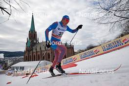 08.03.2017, Drammen, Norway (NOR): Alexander Bolshunov (RUS) - FIS world cup cross-country, individual sprint, Drammen (NOR). www.nordicfocus.com. © Rauschendorfer/NordicFocus. Every downloaded picture is fee-liable.