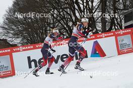 08.03.2017, Drammen, Norway (NOR): Kathrine Rolsted Harsem (NOR), Ingvild Flugstad Oestberg (NOR), (l-r)  - FIS world cup cross-country, individual sprint, Drammen (NOR). www.nordicfocus.com. © Rauschendorfer/NordicFocus. Every downloaded picture is fee-liable.