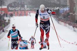 08.03.2017, Drammen, Norway (NOR): Johannes Hoesflot Klaebo (NOR), Eirik Brandsdal (NOR), (l-r)  - FIS world cup cross-country, individual sprint, Drammen (NOR). www.nordicfocus.com. © Rauschendorfer/NordicFocus. Every downloaded picture is fee-liable.