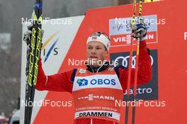 08.03.2017, Drammen, Norway (NOR): Johannes Hoesflot Klaebo (NOR) - FIS world cup cross-country, individual sprint, Drammen (NOR). www.nordicfocus.com. © Rauschendorfer/NordicFocus. Every downloaded picture is fee-liable.