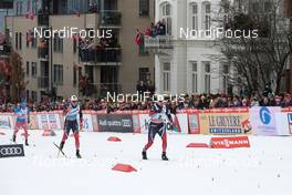 08.03.2017, Drammen, Norway (NOR): Alexey Vitsenko (RUS), Johannes Hoesflot Klaebo (NOR), Sondre Turvoll Fossli (NOR), (l-r)  - FIS world cup cross-country, individual sprint, Drammen (NOR). www.nordicfocus.com. © Rauschendorfer/NordicFocus. Every downloaded picture is fee-liable.