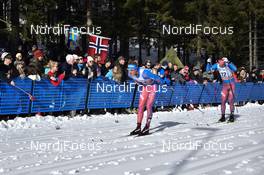 11.03.2017, Oslo, Norway (NOR): Alexey Vitsenko (RUS), Andrey Larkov (RUS) - FIS world cup cross-country, mass men, Oslo (NOR). www.nordicfocus.com. © Thibaut/NordicFocus. Every downloaded picture is fee-liable.