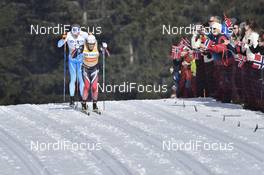 11.03.2017, Oslo, Norway (NOR): Martin Johnsrud Sundby (NOR), Iivo Niskanen (FIN) - FIS world cup cross-country, mass men, Oslo (NOR). www.nordicfocus.com. © Thibaut/NordicFocus. Every downloaded picture is fee-liable.