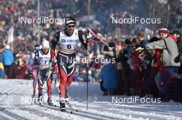 11.03.2017, Oslo, Norway (NOR): Hans Christer Holund (NOR), Sjur Roethe (NOR) - FIS world cup cross-country, mass men, Oslo (NOR). www.nordicfocus.com. © Thibaut/NordicFocus. Every downloaded picture is fee-liable.