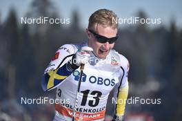 11.03.2017, Oslo, Norway (NOR): Jens Burman (SWE) - FIS world cup cross-country, mass men, Oslo (NOR). www.nordicfocus.com. © Thibaut/NordicFocus. Every downloaded picture is fee-liable.