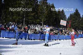 11.03.2017, Oslo, Norway (NOR): David Norris (USA), Kusti Kittilae (FIN) - FIS world cup cross-country, mass men, Oslo (NOR). www.nordicfocus.com. © Thibaut/NordicFocus. Every downloaded picture is fee-liable.