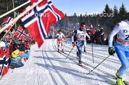 11.03.2017, Oslo, Norway (NOR): Noah Hoffman (USA), Finn Haagen Krogh (NOR) - FIS world cup cross-country, mass men, Oslo (NOR). www.nordicfocus.com. © Thibaut/NordicFocus. Every downloaded picture is fee-liable.