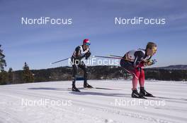 11.03.2017, Oslo, Norway (NOR): Jonas Baumann (SUI), Simen Hegstad Krueger (NOR), (l-r) - FIS world cup cross-country, mass men, Oslo (NOR). www.nordicfocus.com. © Manzoni/NordicFocus. Every downloaded picture is fee-liable.