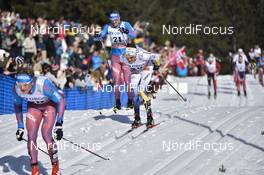 11.03.2017, Oslo, Norway (NOR): Martin Johansson (SWE), Sergey Turyshev (RUS) - FIS world cup cross-country, mass men, Oslo (NOR). www.nordicfocus.com. © Thibaut/NordicFocus. Every downloaded picture is fee-liable.