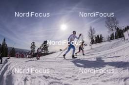 11.03.2017, Oslo, Norway (NOR): Sjur Roethe (NOR), Iivo Niskanen (FIN), Martin Johnsrud Sundby (NOR), (l-r) - FIS world cup cross-country, mass men, Oslo (NOR). www.nordicfocus.com. © Manzoni/NordicFocus. Every downloaded picture is fee-liable.