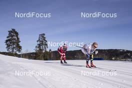 11.03.2017, Oslo, Norway (NOR): Alex Harvey (CAN), Jens Burman (SWE), (l-r) - FIS world cup cross-country, mass men, Oslo (NOR). www.nordicfocus.com. © Manzoni/NordicFocus. Every downloaded picture is fee-liable.