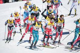 18.03.2017, Quebec, Canada (CAN): Sjur Roethe (NOR), Alex Harvey (CAN), Maurice Manificat (FRA), Finn Haagen Krogh (NOR), (l-r)  - FIS world cup cross-country, mass men, Quebec (CAN). www.nordicfocus.com. © Modica/NordicFocus. Every downloaded picture is fee-liable.