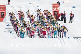 18.03.2017, Quebec, Canada (CAN): Start of the race (l-r)  - FIS world cup cross-country, mass men, Quebec (CAN). www.nordicfocus.com. © Modica/NordicFocus. Every downloaded picture is fee-liable.
