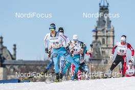 19.03.2017, Quebec, Canada (CAN): Maciej Starega (POL), Lucas Chanavat (FRA), Akira Lenting (JPN), (l-r)  - FIS world cup cross-country, pursuit men, Quebec (CAN). www.nordicfocus.com. © Modica/NordicFocus. Every downloaded picture is fee-liable.