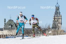 19.03.2017, Quebec, Canada (CAN): Clement Parisse (FRA), Jonas Dobler (GER), (l-r)  - FIS world cup cross-country, pursuit men, Quebec (CAN). www.nordicfocus.com. © Modica/NordicFocus. Every downloaded picture is fee-liable.