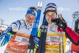 19.03.2017, Quebec, Canada (CAN): Matti Heikkinen (FIN), Alex Harvey (CAN), (l-r)  - FIS world cup cross-country, pursuit men, Quebec (CAN). www.nordicfocus.com. © Modica/NordicFocus. Every downloaded picture is fee-liable.
