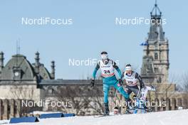 19.03.2017, Quebec, Canada (CAN): Jean Marc Gaillard (FRA), Giandomenico Salvadori (ITA), (l-r)  - FIS world cup cross-country, pursuit men, Quebec (CAN). www.nordicfocus.com. © Modica/NordicFocus. Every downloaded picture is fee-liable.