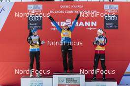19.03.2017, Quebec, Canada (CAN): Krista Parmakoski (FIN), Heidi Weng (NOR), Ingvild Flugstad Oestberg (NOR), (l-r)  - FIS world cup cross-country, pursuit women, Quebec (CAN). www.nordicfocus.com. © Modica/NordicFocus. Every downloaded picture is fee-liable.
