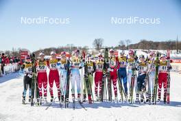 19.03.2017, Quebec, Canada (CAN): Team Canada   - FIS world cup cross-country, pursuit women, Quebec (CAN). www.nordicfocus.com. © Modica/NordicFocus. Every downloaded picture is fee-liable.