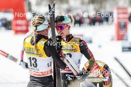 19.03.2017, Quebec, Canada (CAN): Nicole Fessel (GER), Stefanie Boehler (GER), (l-r)  - FIS world cup cross-country, pursuit women, Quebec (CAN). www.nordicfocus.com. © Modica/NordicFocus. Every downloaded picture is fee-liable.