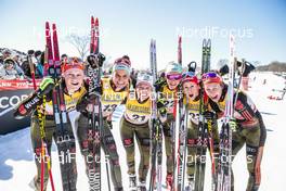19.03.2017, Quebec, Canada (CAN): Team Germany   - FIS world cup cross-country, pursuit women, Quebec (CAN). www.nordicfocus.com. © Modica/NordicFocus. Every downloaded picture is fee-liable.